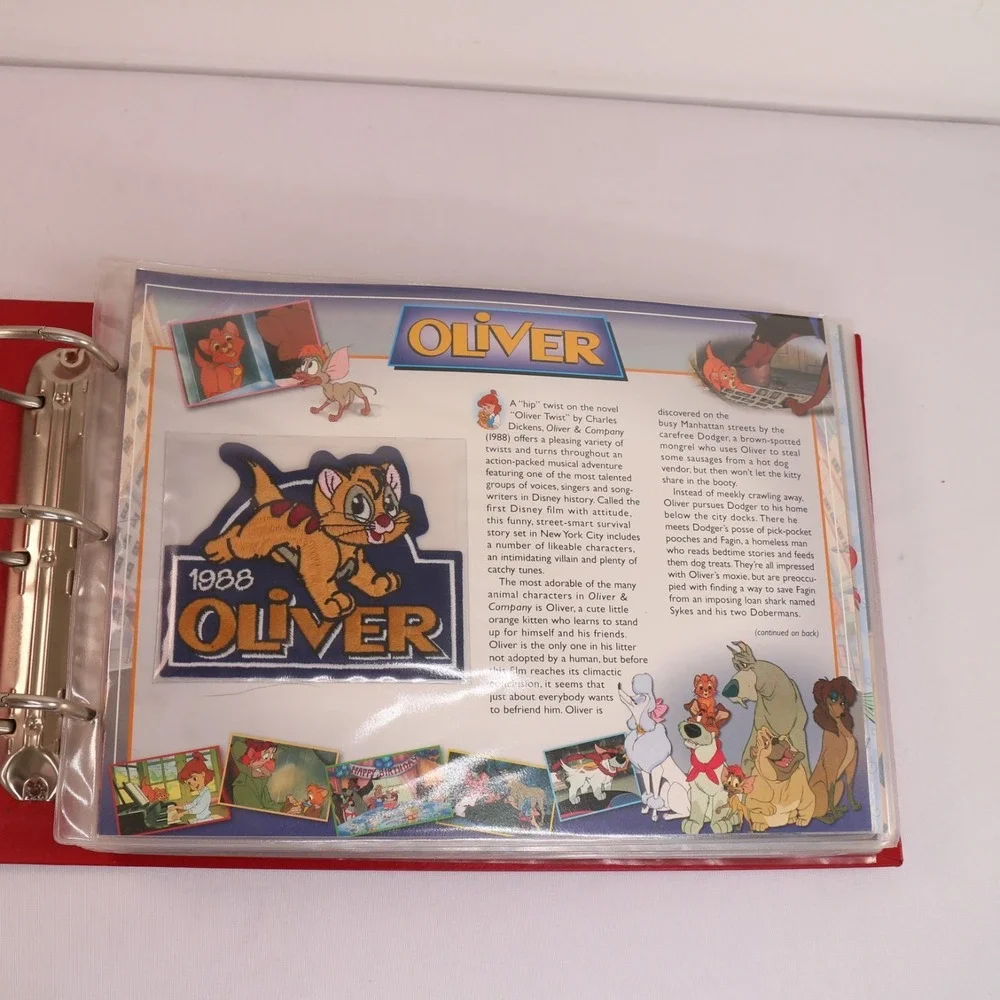 Vintage Willabee & Ward Disney Patch Collection Binder Album USED 23 Patches